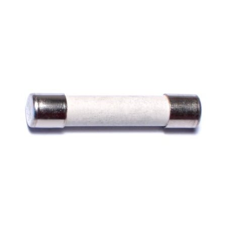 Midwest Fastener Ceramic Fuse, ABC Series, Fast-Acting, 7A, 250V AC, 5 PK 67206